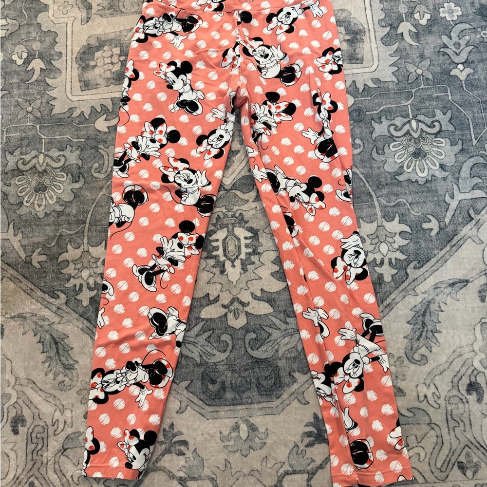 Disney Lularoe Pink Leggings‎ - Minnie Mouse